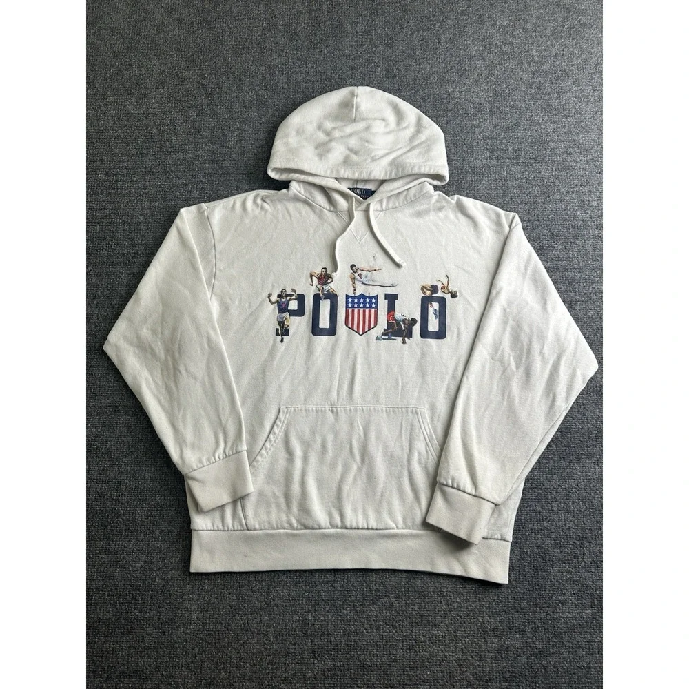 Mens Polo Ralph Lauren Team USA Graphic Hoodie, Size S